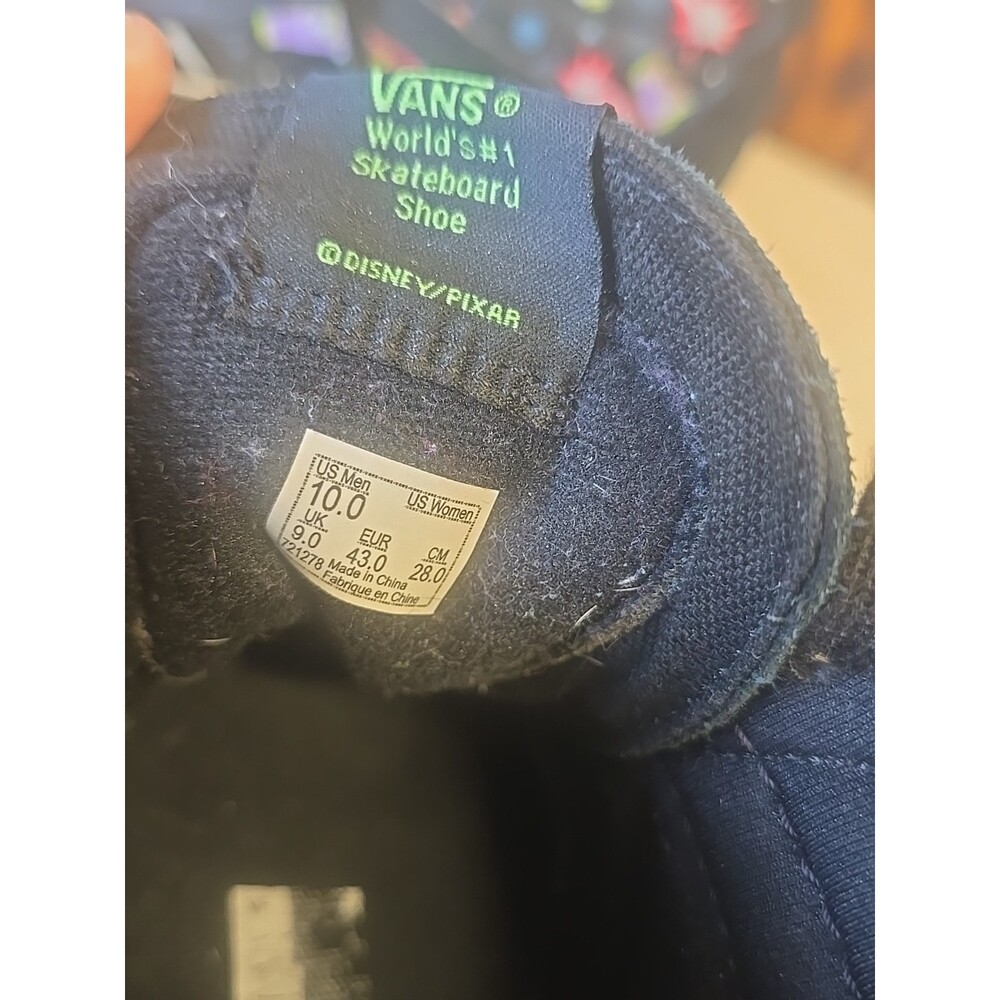 Vans Disney Toy Story Sk8-Hit Buzz Lightyear High Top Suede Black Sz Men 10 - Picture 7 of 9